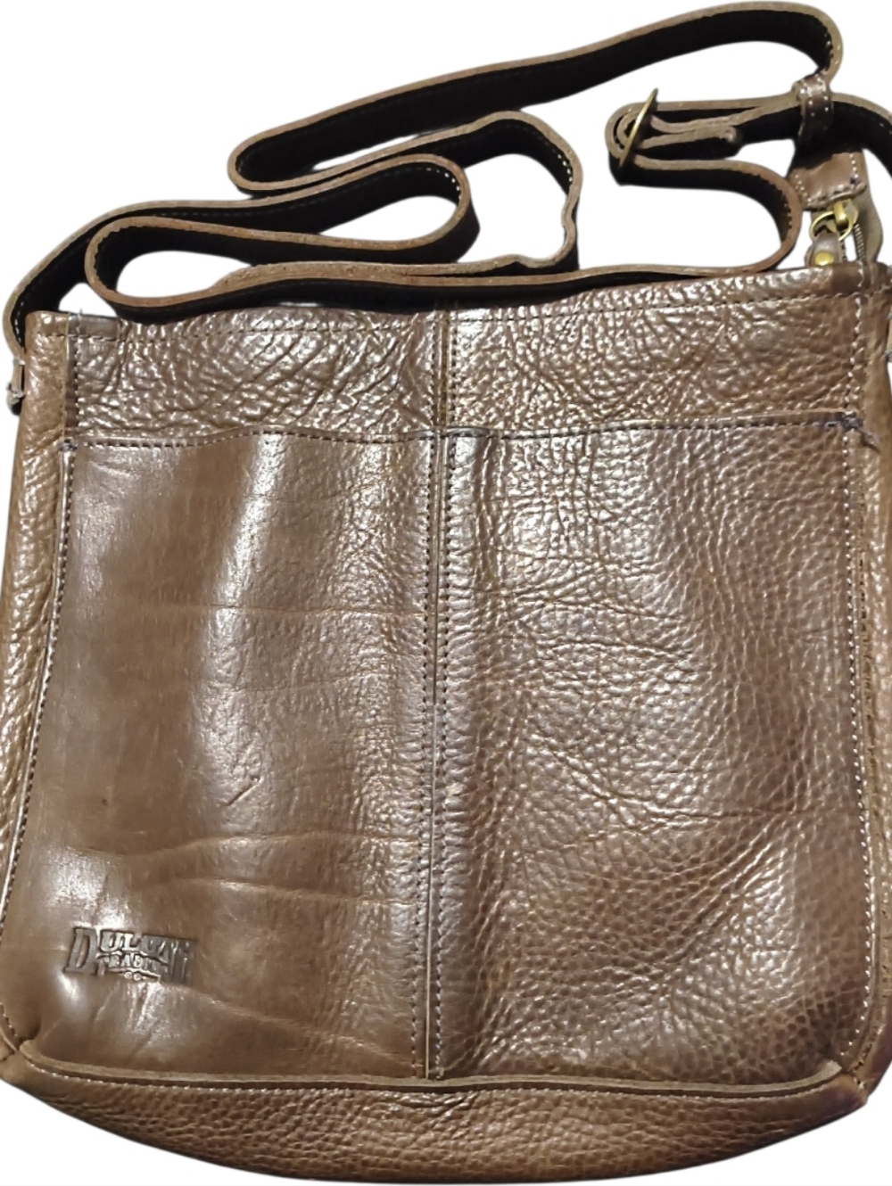 Duluth Trading Co Lifetime Leather Brown Crossbody Bag Purse